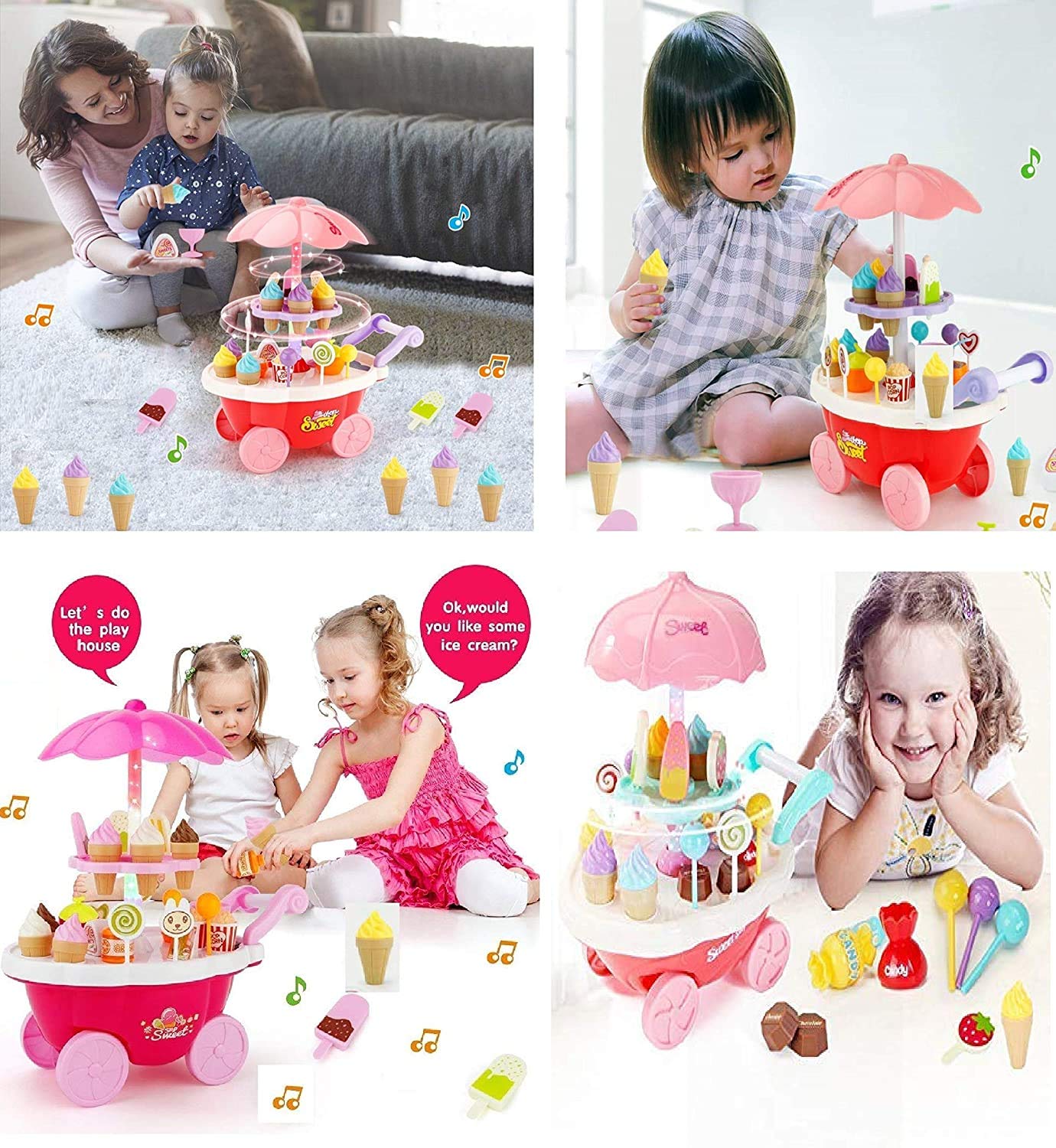 Ice Cream Candy Cart | Sweet Cart for Kids