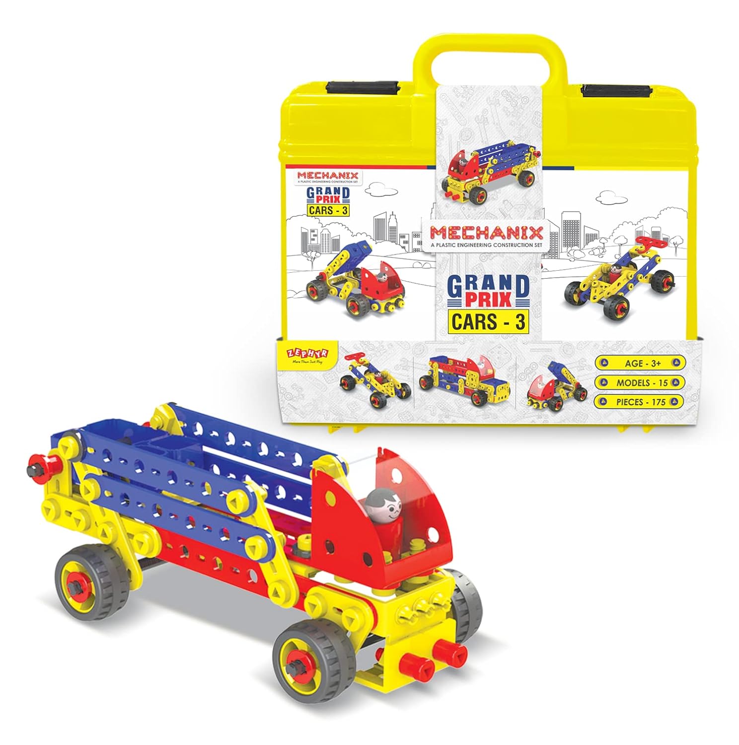 Plastic Mechanix Cars-3 | STEM Educational Toys