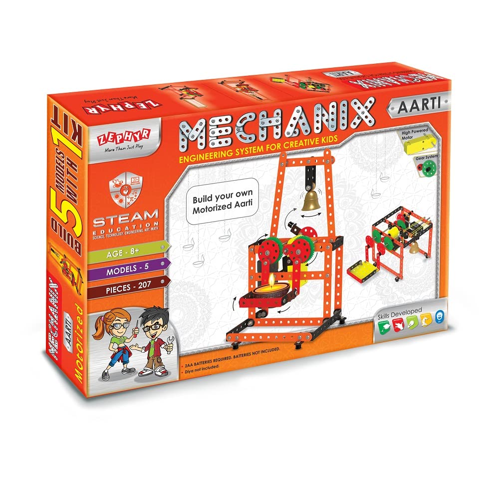Zephyr Mechanix Aarti Set, STEM Toy, Construction Toy