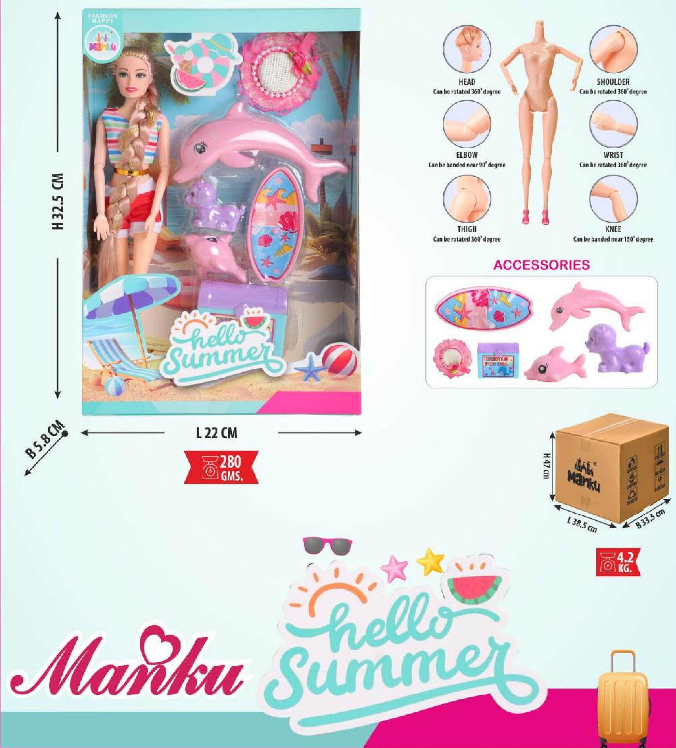 MANKU Hello Summer DOLL