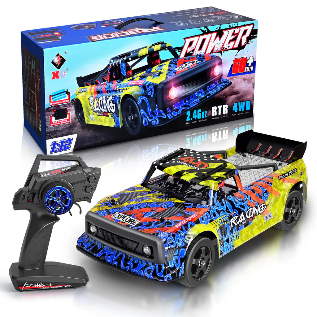 124020 Brushless Remote Control Car 1:12 Four-Wheel Drive High-Speed RC Drift Car Electric Racing Vehicle