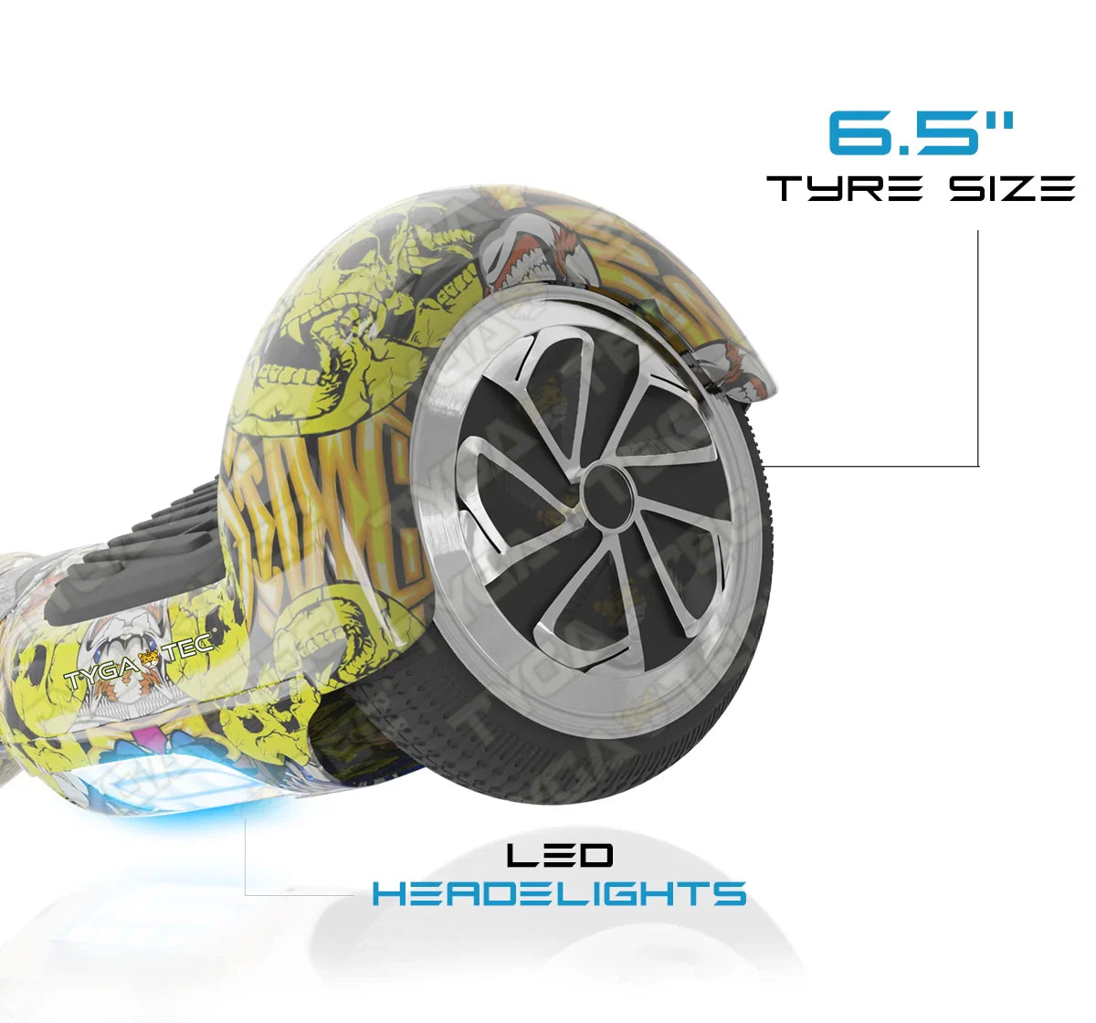 Tygatec T1 Eco - Self Balancing Electric Hoverboard (Edhardy Color)