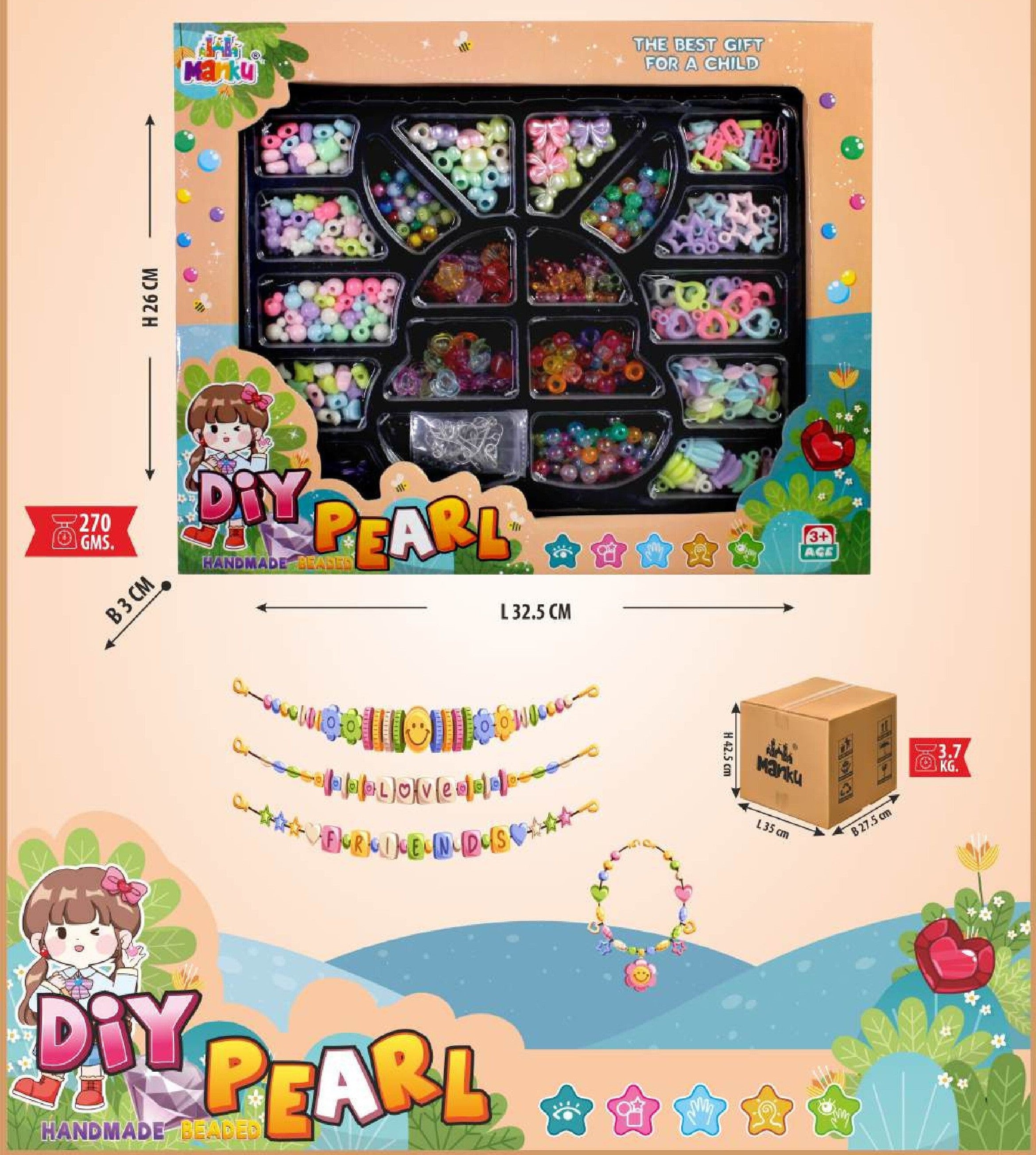 MANKU  JW -003 DIYA PEARL SERIES