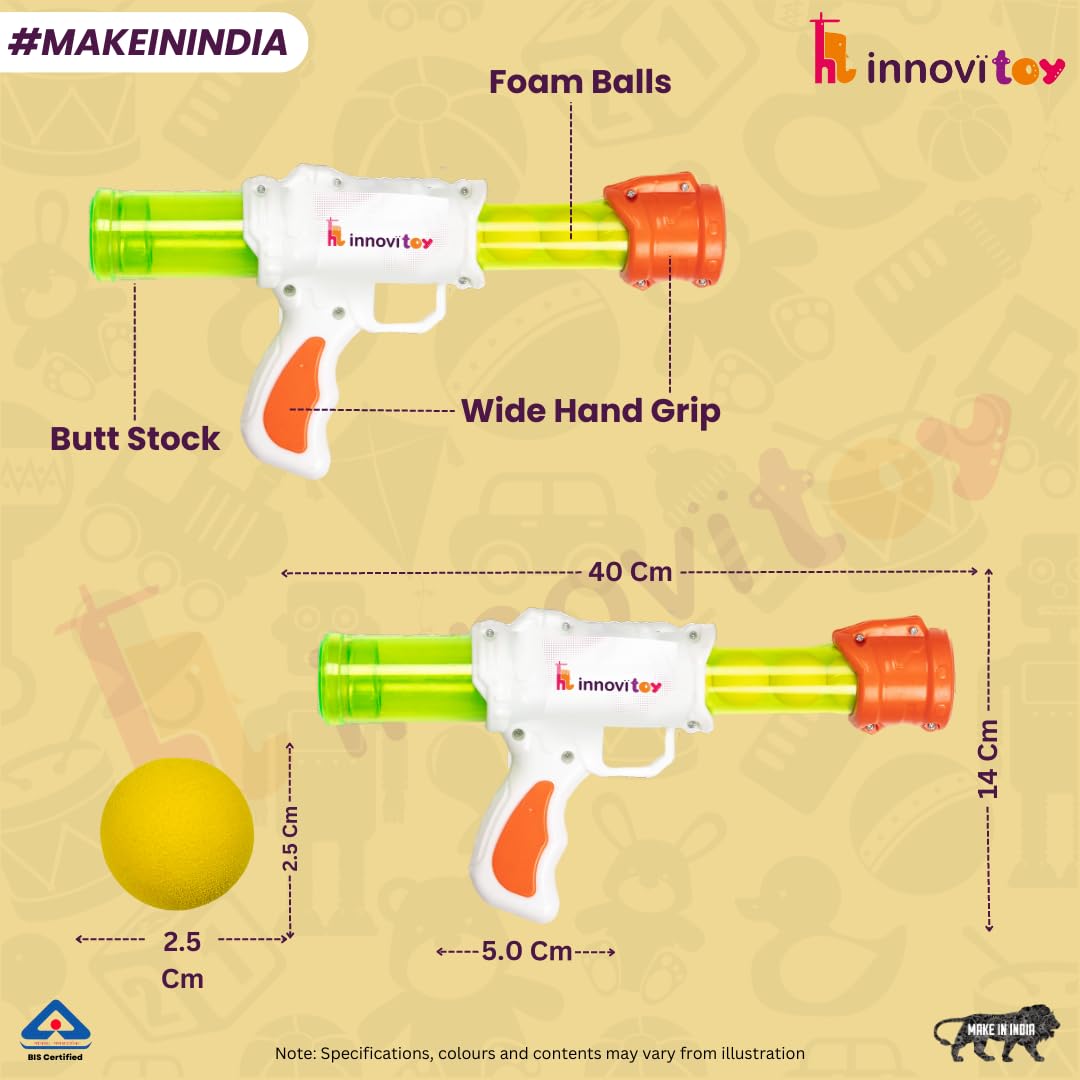 Innovitoy Blasti Toy Gun with Six Blaster Balls for Kids