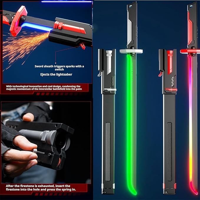 Kids Multi-Color Battle Laser Sword With Smoke