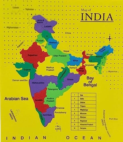 India Map Puzzle Game
