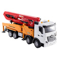 Huina 1381 1:18 11CH RC Concrete Pump Truck with 120cm Pump Arm Realistic Water Spray and Rotating Platform Construction RC Toys (1381)