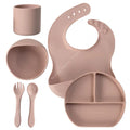 Silicone Baby Feeding Solid Set Of 6 Pcs