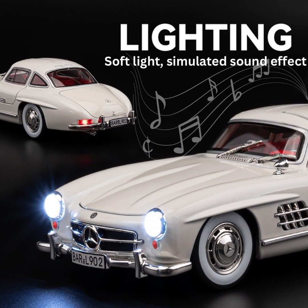 Die-cast car 1954 Mercedes-Benz [ white]