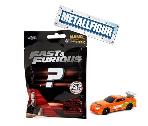 Jada Fast & Furious Nano Blind Pack 4cm Diecast Cars Surprise
