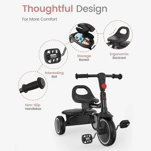 Baby Trycycle Trikidz Black