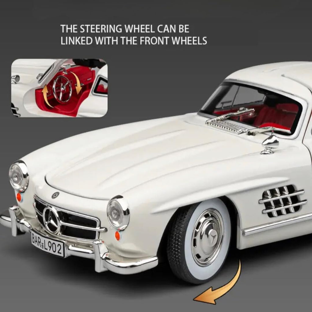 Die-cast car 1954 Mercedes-Benz [ white]