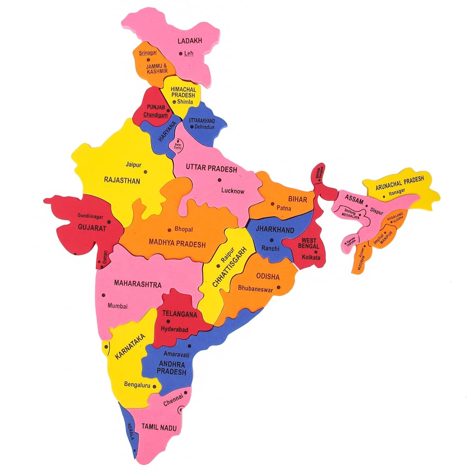 India Map Puzzle Game
