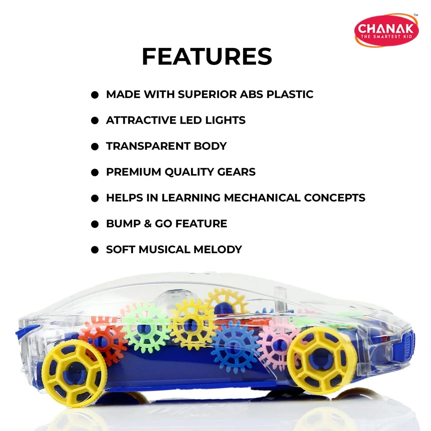 Transparent Gear Car