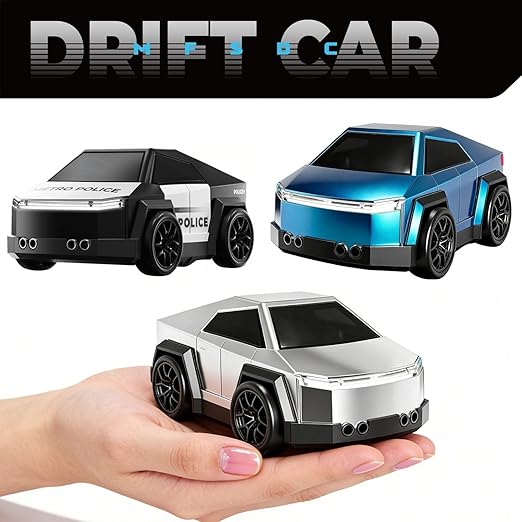RC Cyber Tesla Drift Car for Kids with Mist Spray
