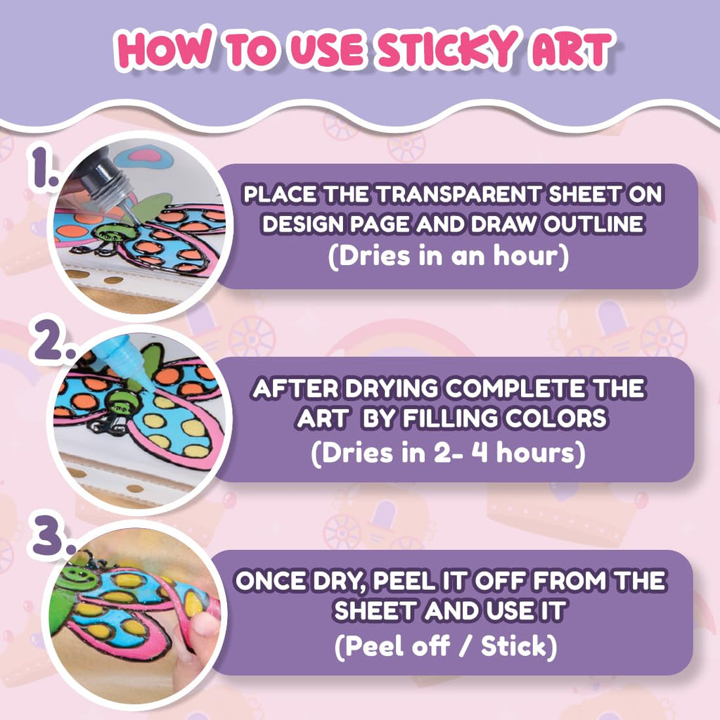 Wembley 2 in 1 Window & Sticky Art Princess Theme