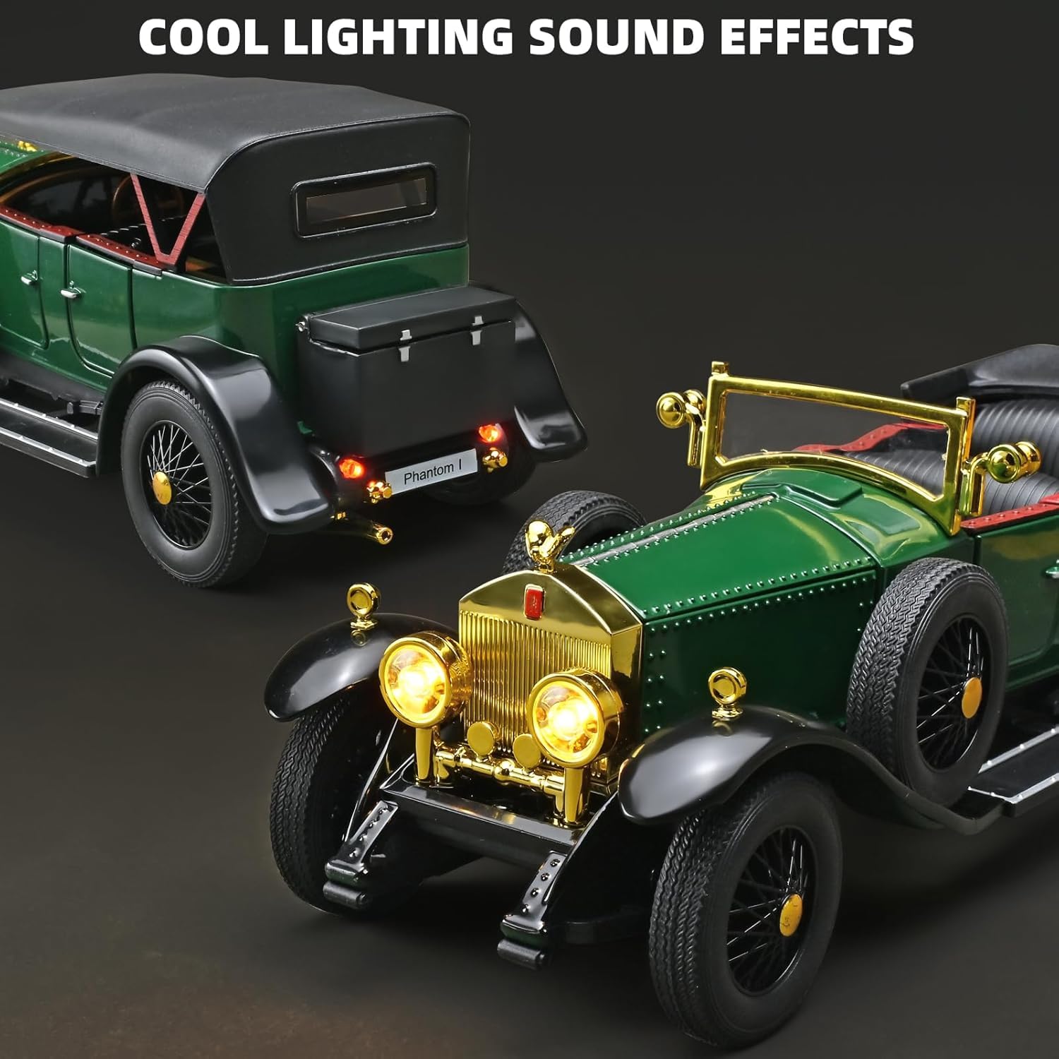 Vintage Classic Luxury Model Car – Die-Cast Metal Antique Car with Detailed Interior, Collectible Decorative Showpiece for Home, Office & Gift