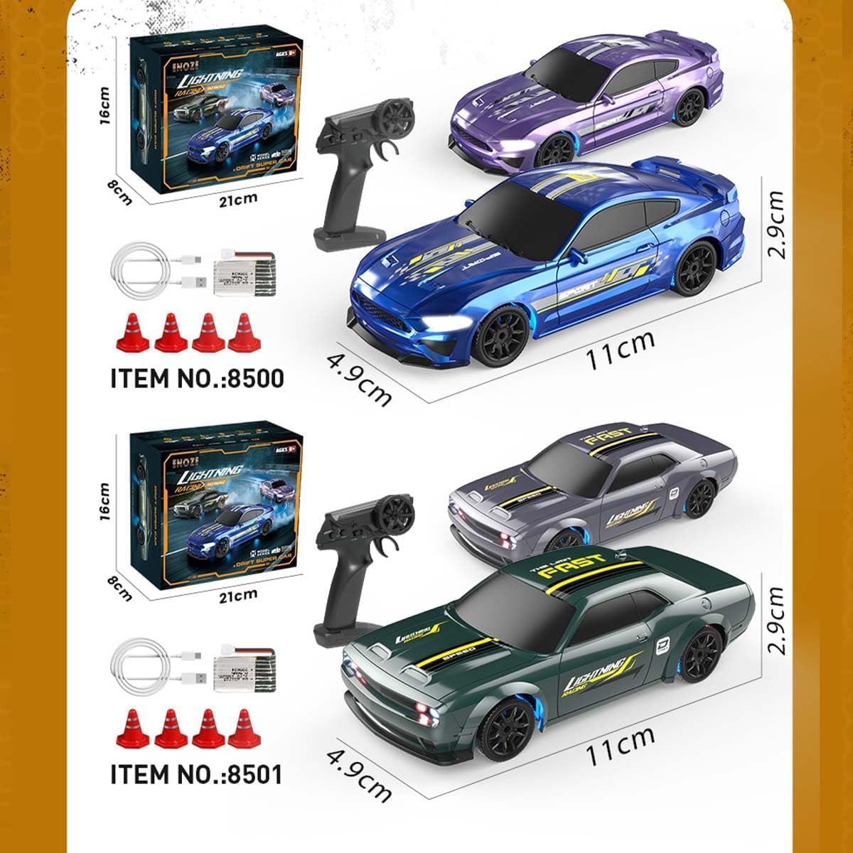 1/43 Scale RC Drift Racing Car