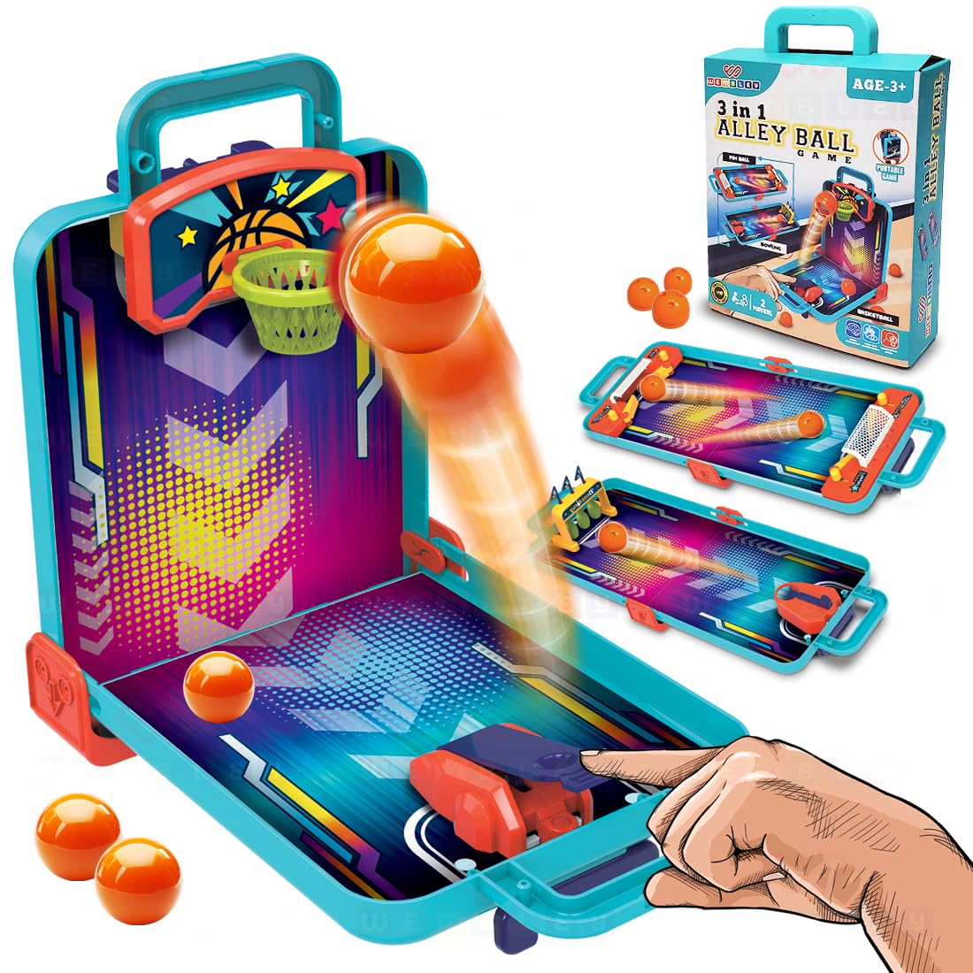3 in 1 Alley Ball Game