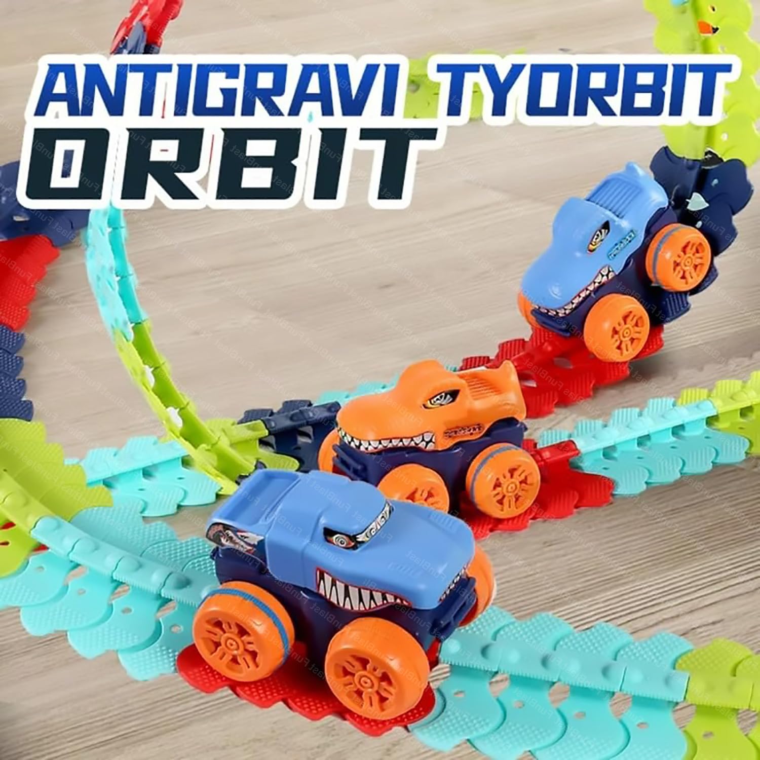Racing Track Set Toy - Flexible and Bendable Twist Toy Set with Racing Car, B/O DIY Rapid Racing Track with Car Toys and Games for Boys, Girls, Kids (102 Pcs) - Multicolor