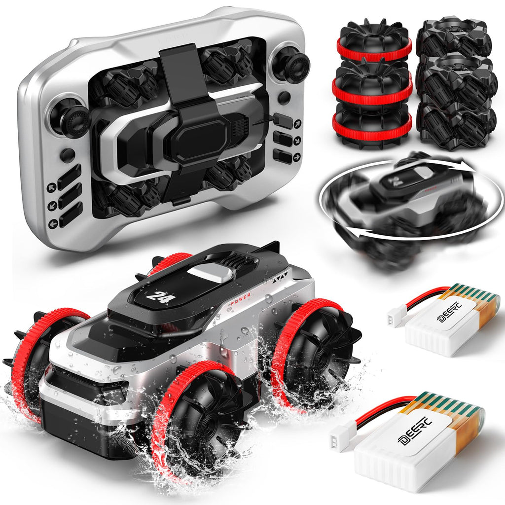 Mini Amphibious Stunt RC Car 2.4GHz | Water & Land 360° Flip Remote Control Car
