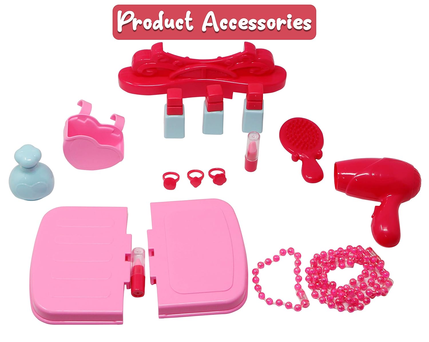 3 In 1 Beauty Set With Suitcase For Girls