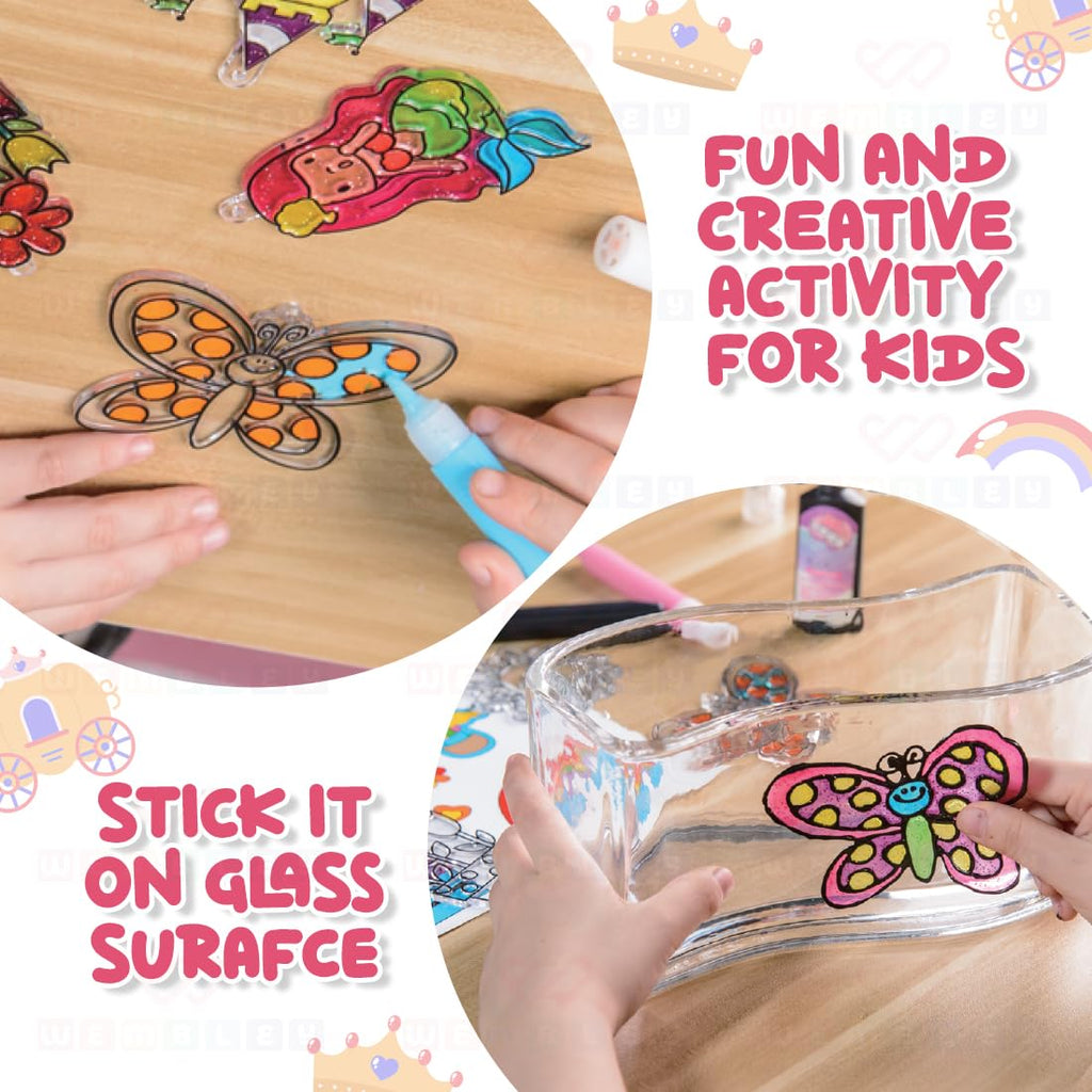Wembley 2 in 1 Window & Sticky Art Princess Theme