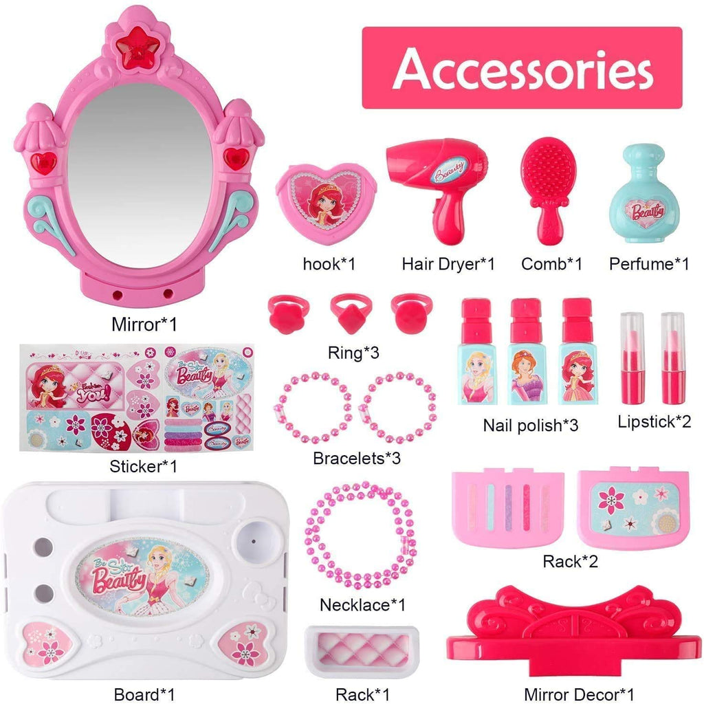 3 In 1 Beauty Set With Suitcase For Girls