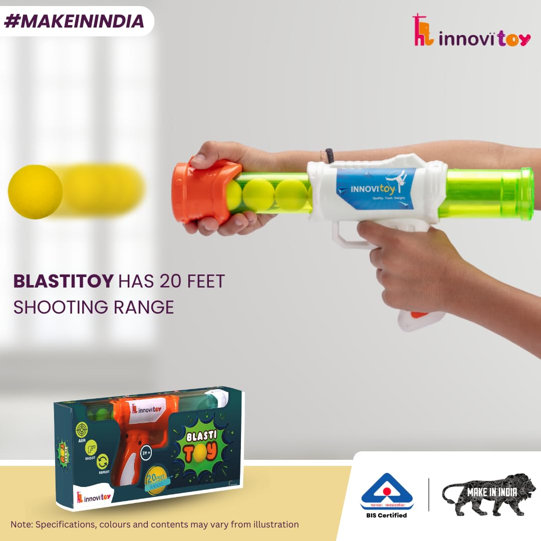 Innovitoy Blasti Toy Gun with Six Blaster Balls for Kids