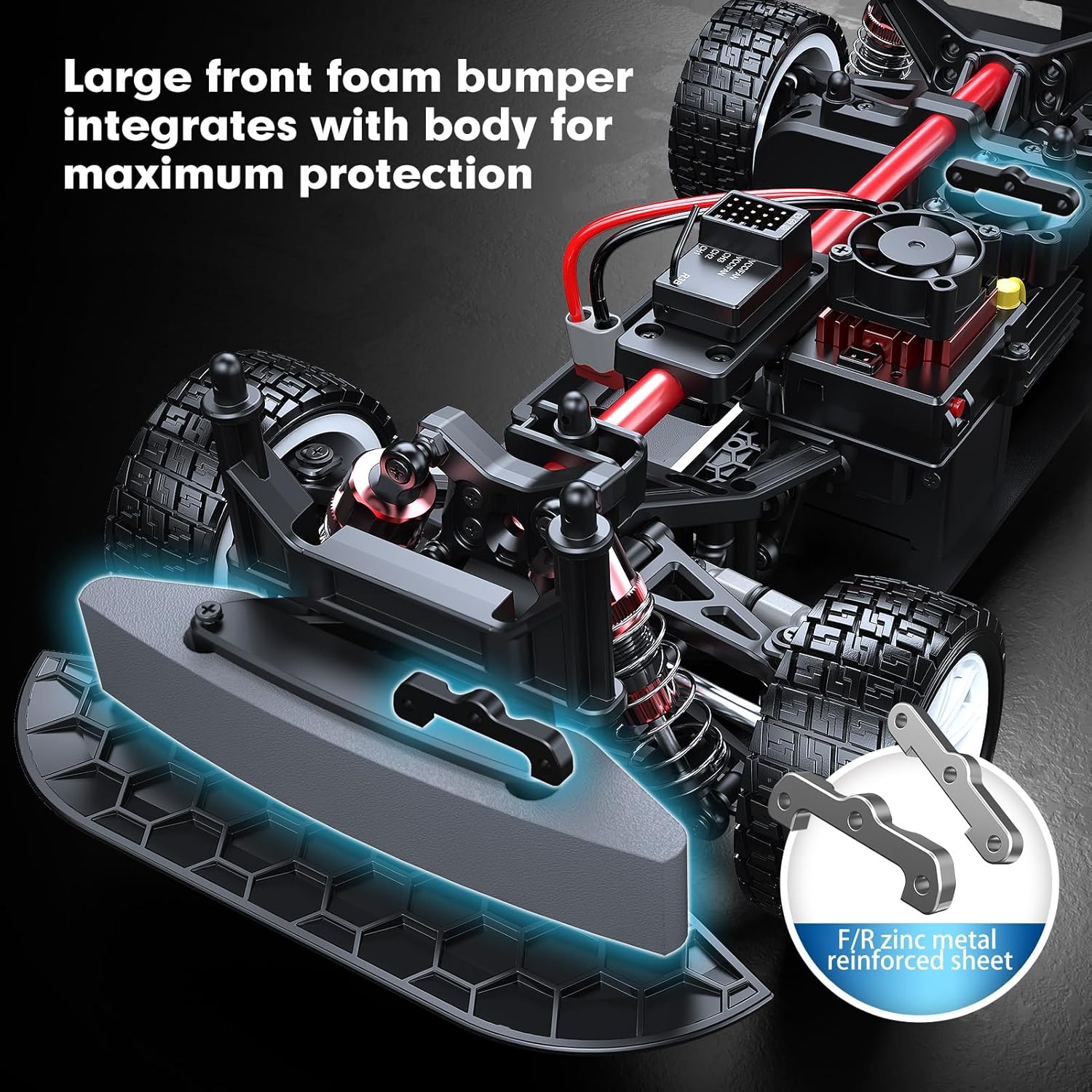 MJX Hyper GO 14303 1/14 Citroen C3 Fast RC Cars for Adults, Max 40mph Brushless RC Drift Car with Gyro, 4WD RTR High Speed RC Rally Car, 2 of 2000 mAh Drifting RC Remote Control Car for Adult
