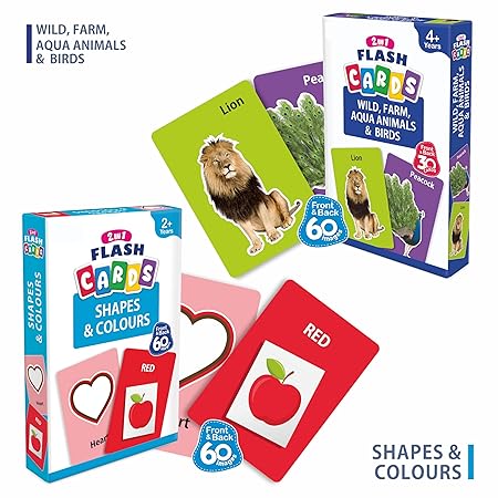 Aryans Eduworld | 2 in 1 Flash Cards (Pack of 6)