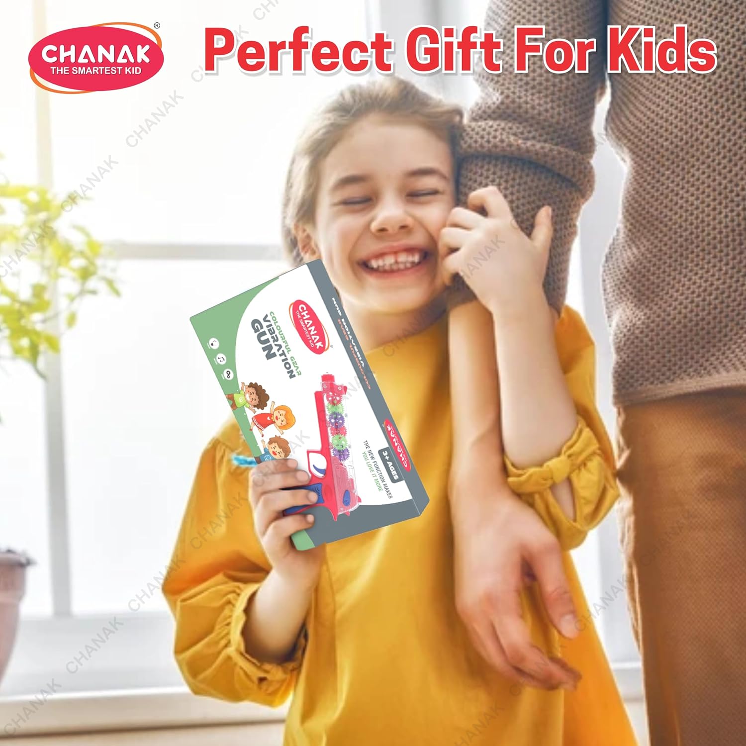 Chanak Transparent Gear Gun Toy for Kids