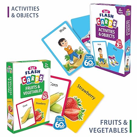 Aryans Eduworld | 2 in 1 Flash Cards (Pack of 6)