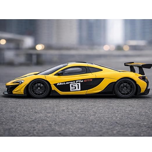 McLaren P1 GTR Die-Cast Model Car | 1:64 Scale Yellow Race Car