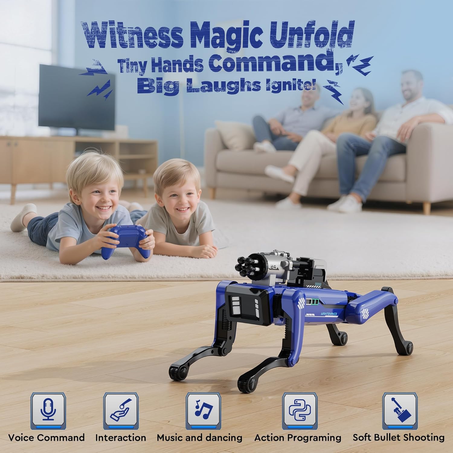 Smart Robot Dog - Interactive STEM Toys
