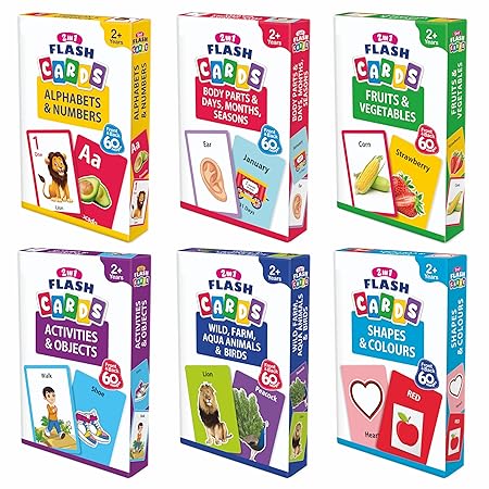 Aryans Eduworld | 2 in 1 Flash Cards (Pack of 6)