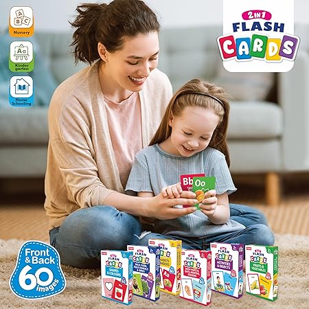 Aryans Eduworld | 2 in 1 Flash Cards (Pack of 6)