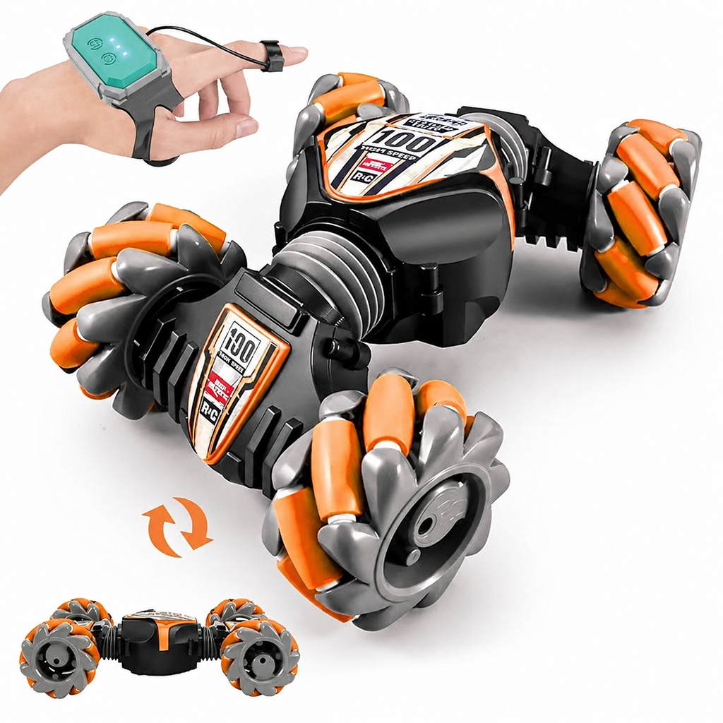 Gesture Sensing And 4WD 2.4GHz Hand Controlled RC Car with Light Music