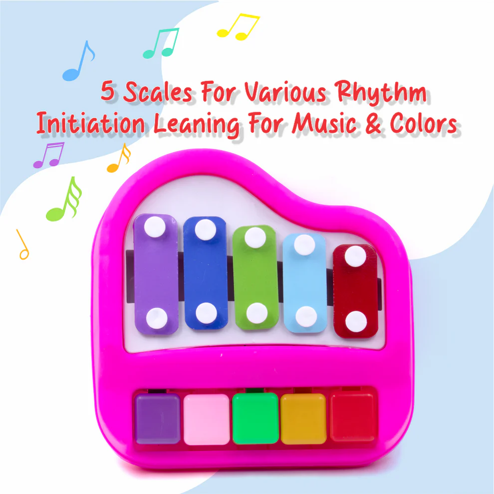 2-in-1 Musical Xylophone & Piano Toy for Kids