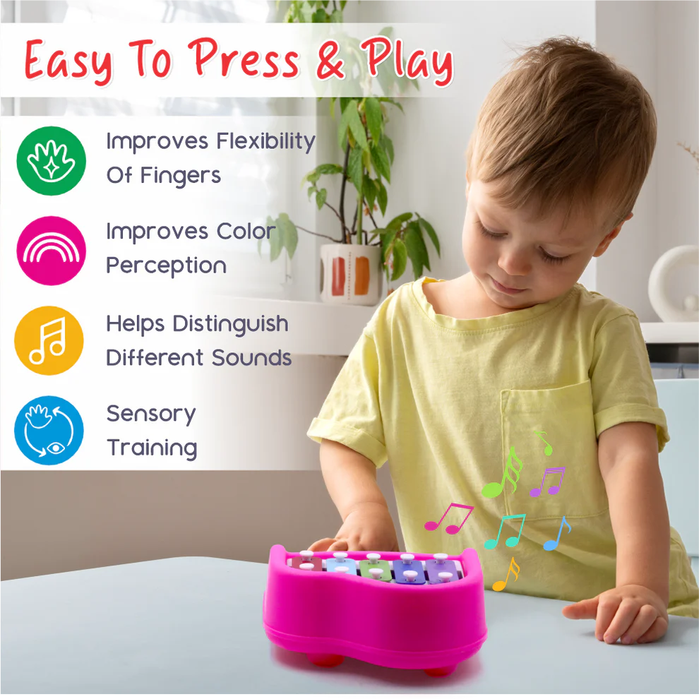 2-in-1 Musical Xylophone & Piano Toy for Kids