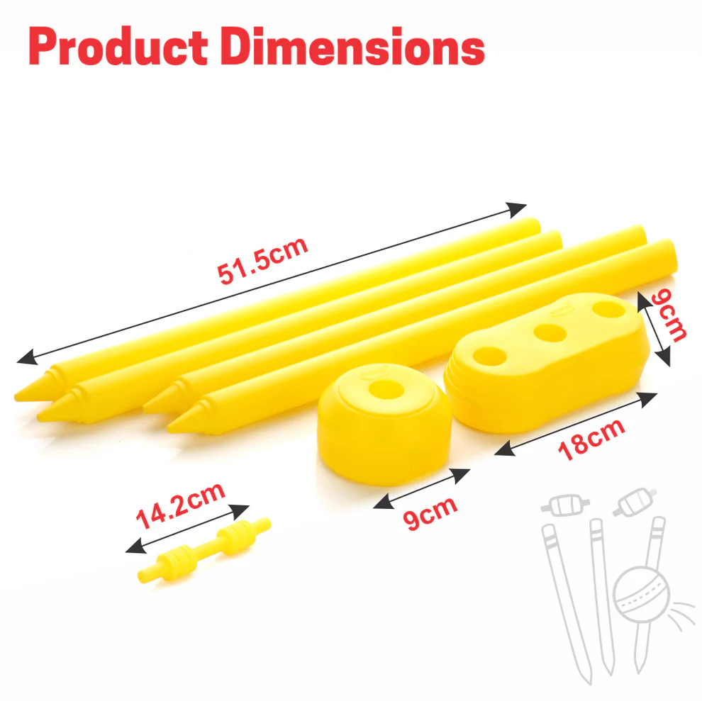 Chanak Small Cricket Stumps Kit for Boys & Girls
