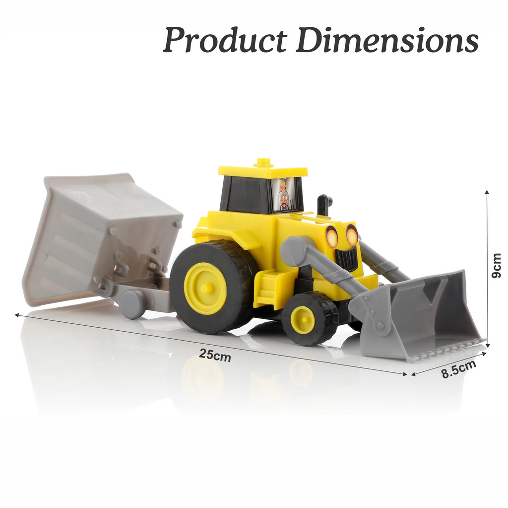WHIMSY Plastic Construction Vehicles Set Toy for Kids