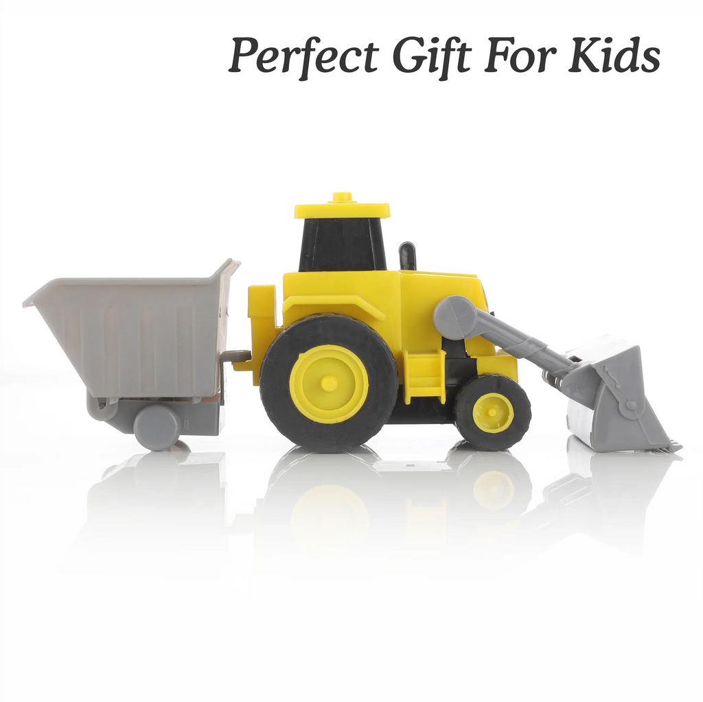 WHIMSY Plastic Construction Vehicles Set Toy for Kids