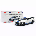 Bburago 2020 Ford Mustang Shelby GT500 – White | 1:64 Scale Die-Cast Muscle Car Model
