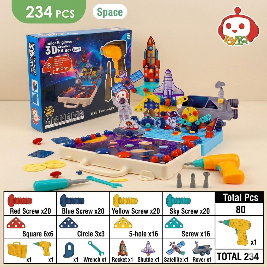 Junior Engineer 3D Creative Space Kit (Space Theme)