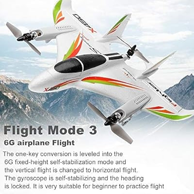 GoolRC WLtoys XK X450 Aviator Airplane 2.4GHz 6 Channel Brushless Motor RC Aircraft