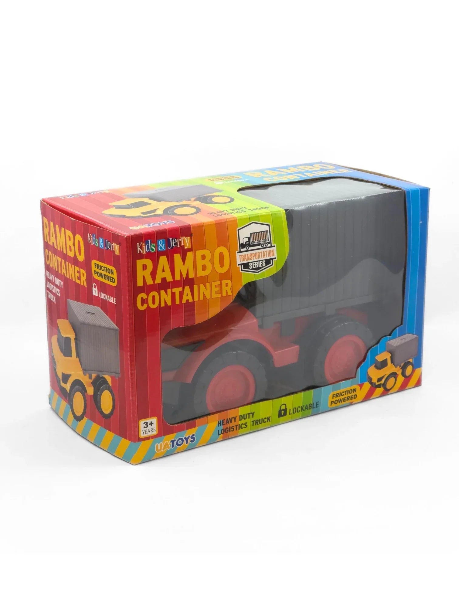 Rambo Container – Friction-Powered Truck with Lock & Key Money Bank