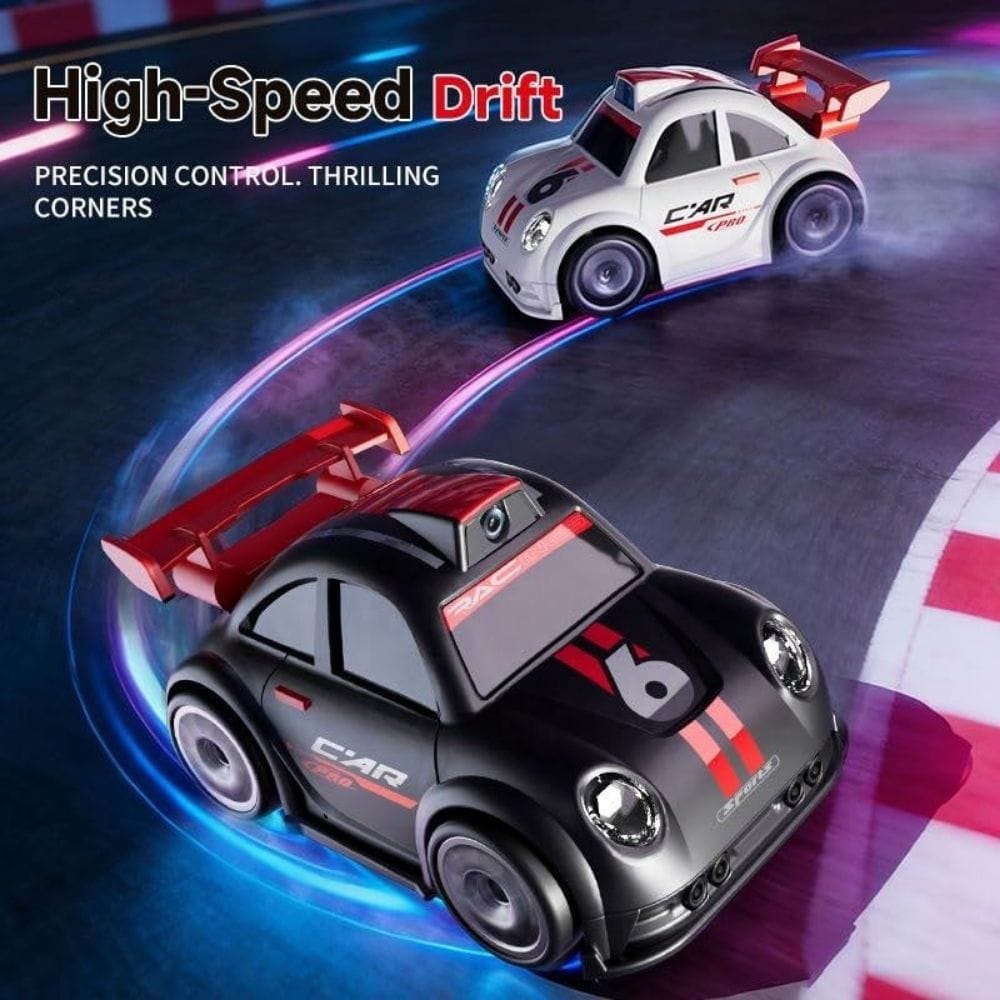 C6 Mini Cartoon RC Car Camera 2.4 Screen FPV Drift Music Toy