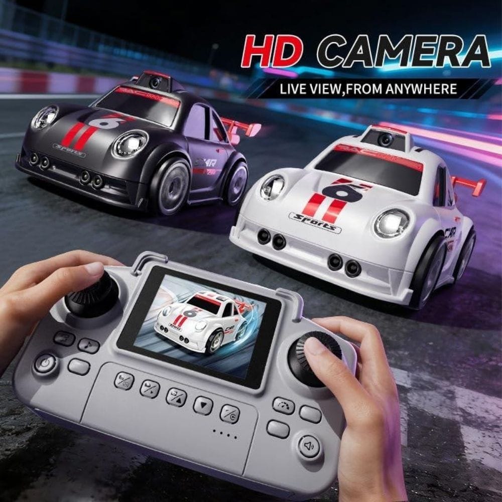 C6 Mini Cartoon RC Car Camera 2.4 Screen FPV Drift Music Toy