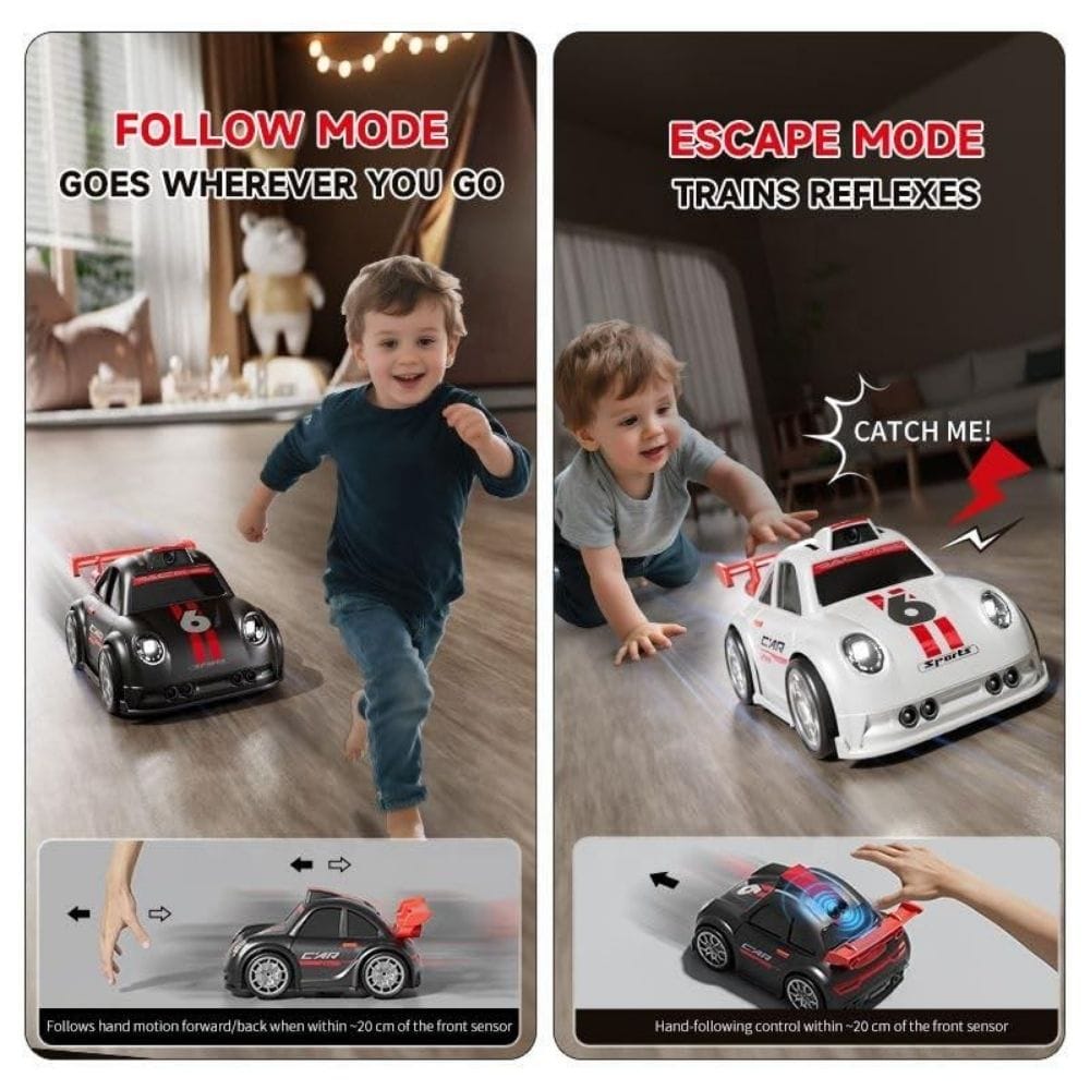 C6 Mini Cartoon RC Car Camera 2.4 Screen FPV Drift Music Toy